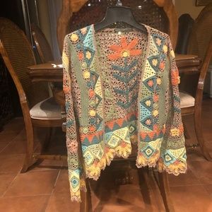 NEW Peruvian Connection Crochet Cardigan. XS